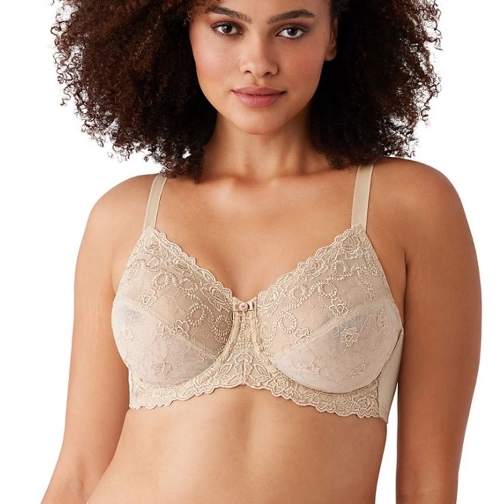 Wacoal Nude 855162 Renaissance Rose Unlined Underwire Bra 34D